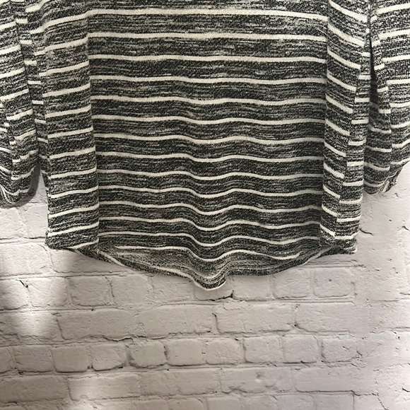 CANDY couture 3/4 sleeves striped sweater- XL - Picture 5 of 5